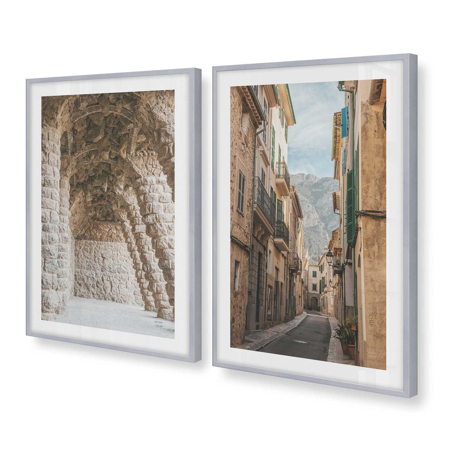 [Color:Polished Chrome], Picture of art in a Polished Chrome frame at an angle