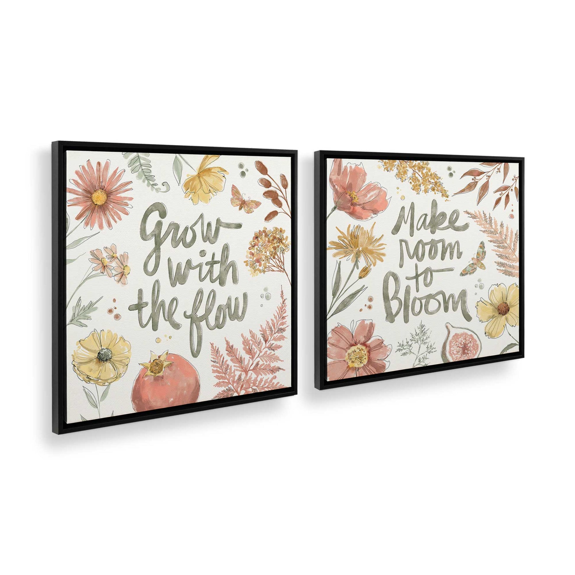 [Color:Satin Black], Picture of art in a Satin Black frame at an angle