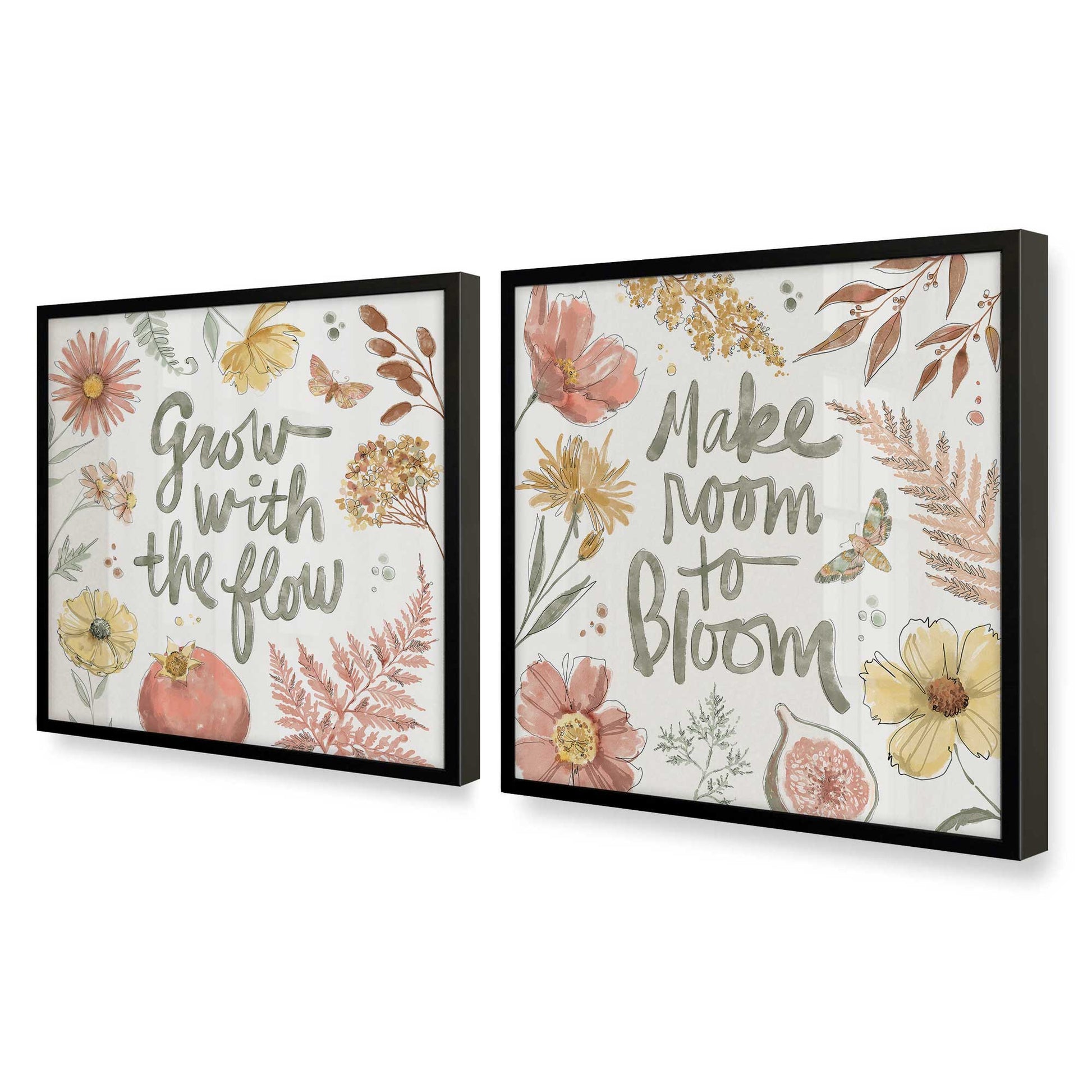 [Color:Satin Black], Picture of art in a Satin Black frame at an angle