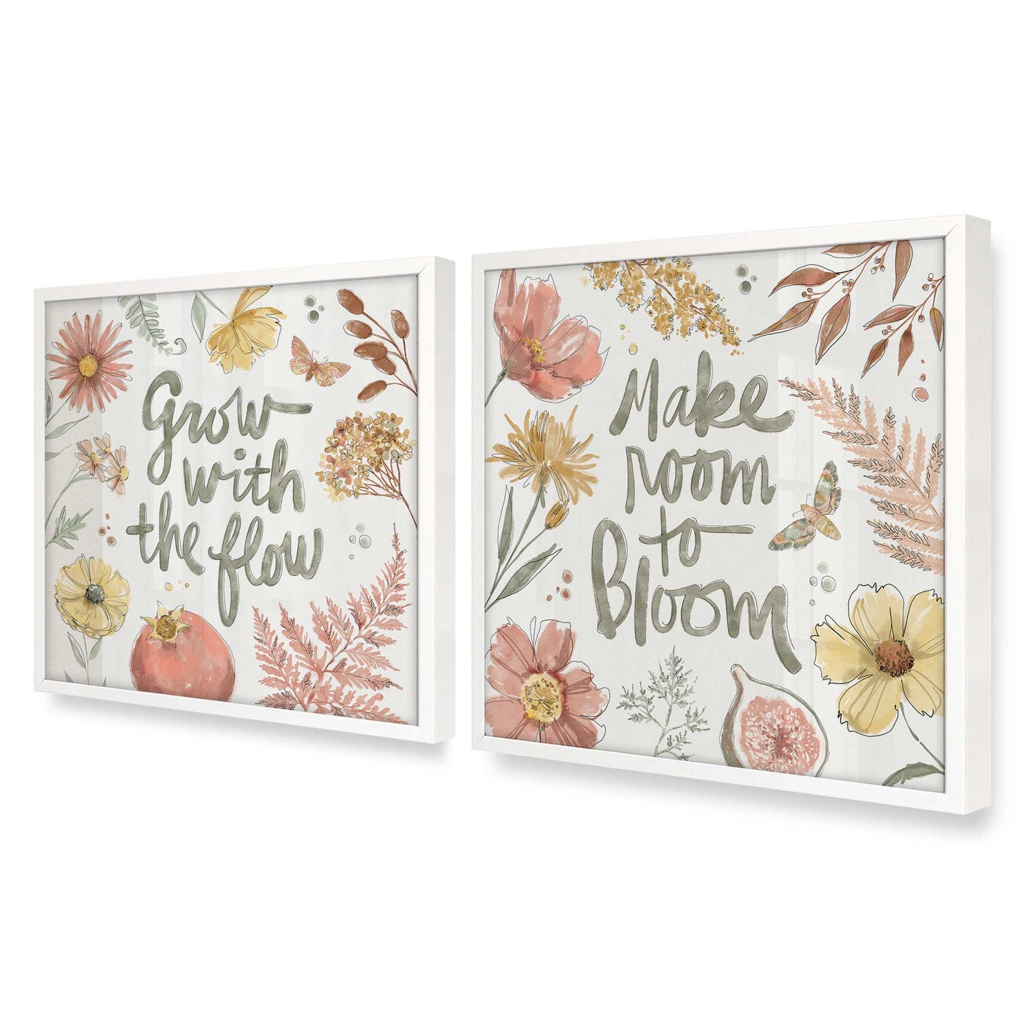 [Color:Opaque White], Picture of art in a Opaque White frame at an angle