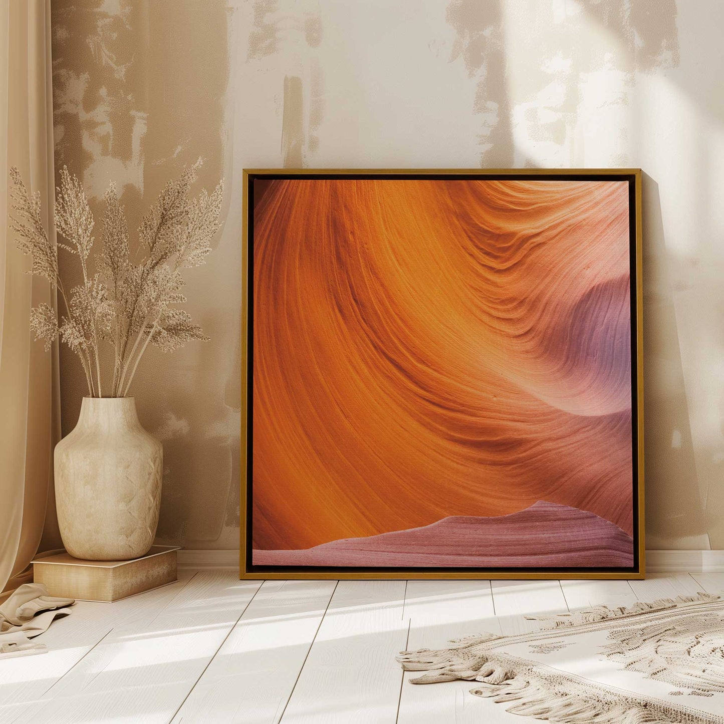 Sunlit Stone III Canvas Print