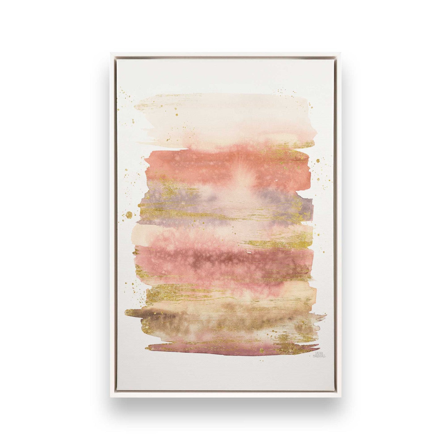 Dusty Pink Skies Canvas Print, Set of 3
