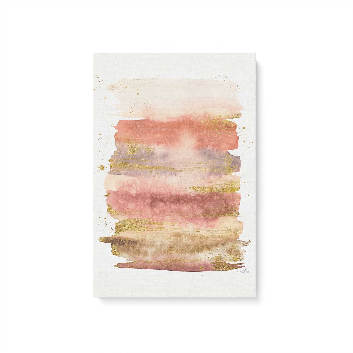 Dusty Pink Skies Canvas Print, Set of 3