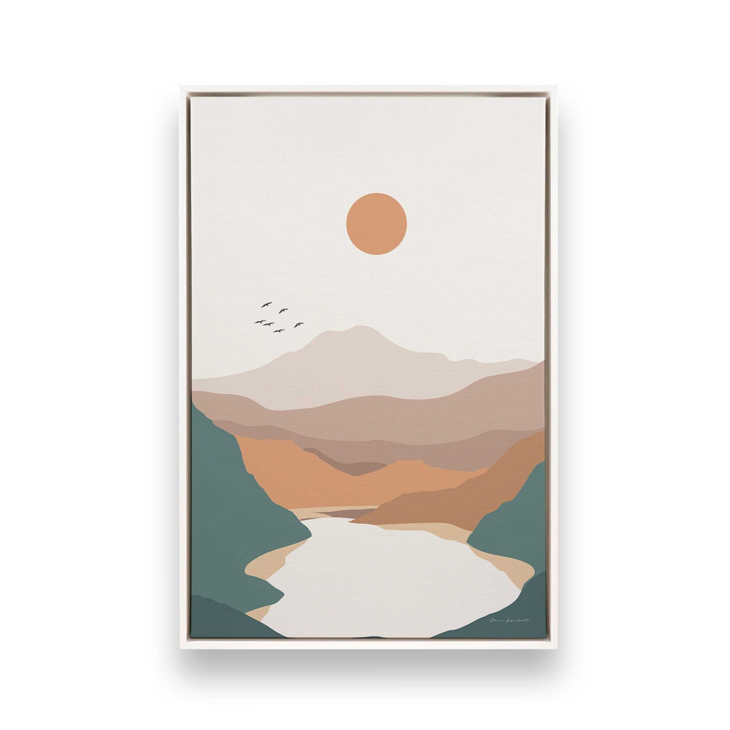 Desert River Dreams Trio Canvas Print, Set of 3