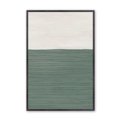 Modern Green Zen Art Print, Set of 2