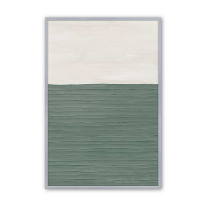 Modern Green Zen Art Print, Set of 2