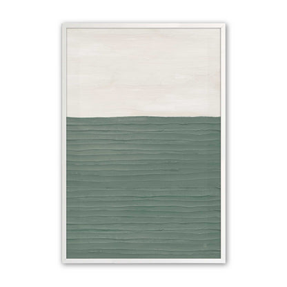 Modern Green Zen Art Print, Set of 2