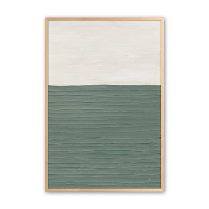 Modern Green Zen Art Print, Set of 2