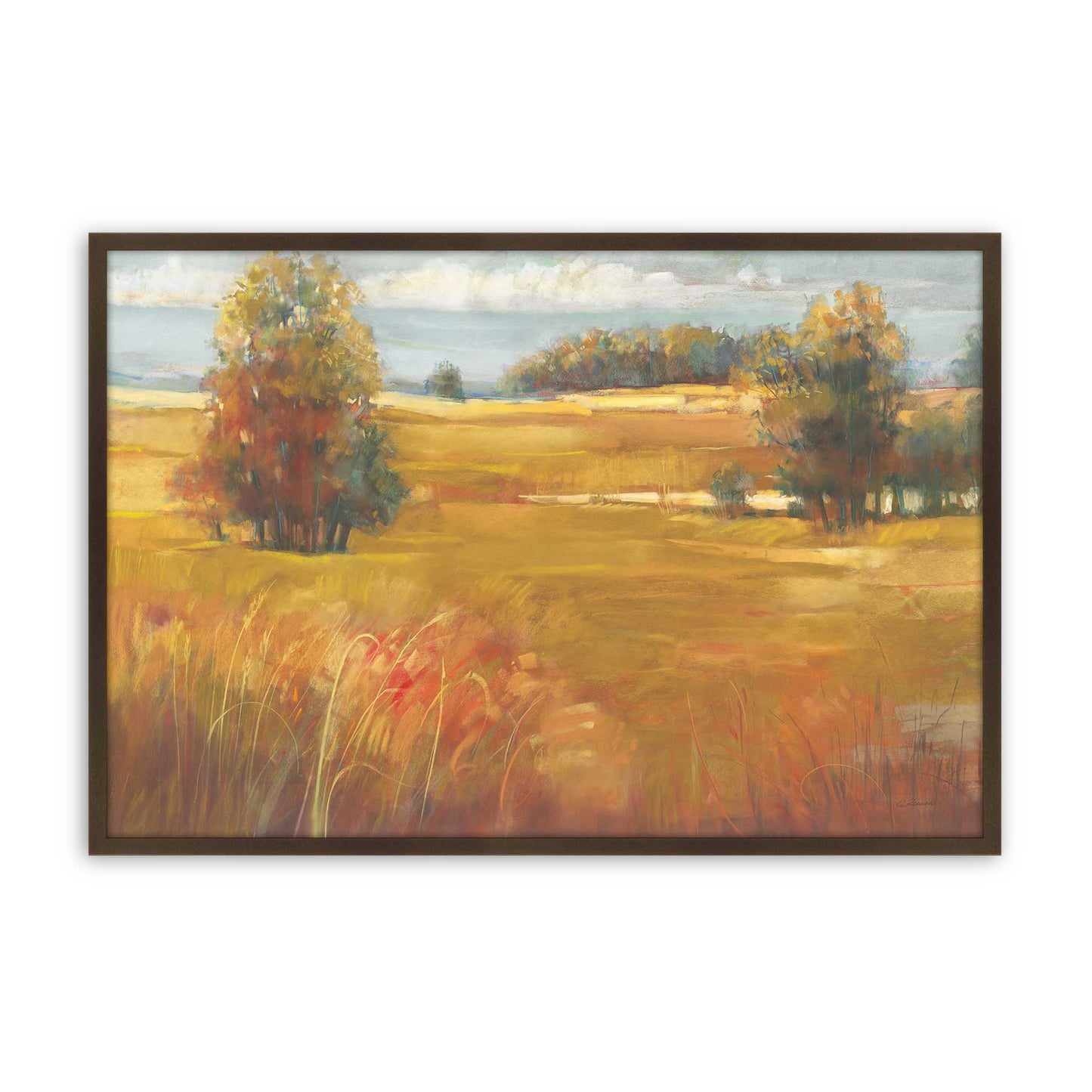 [Color:Brown], Picture of art in a Brown frame