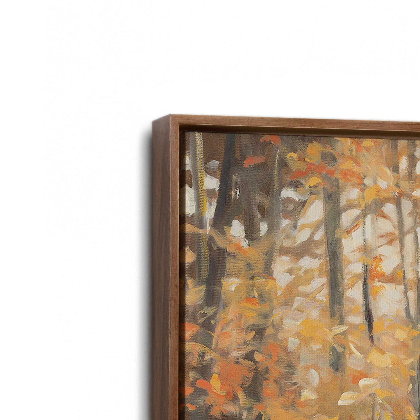 [Color:Walnut], Picture of art in a Walnut frame at an angle