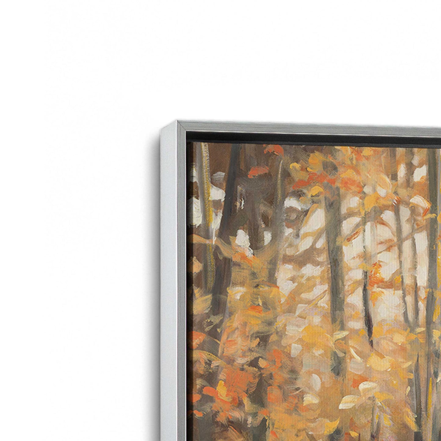 [Color:Polished Chrome], Picture of art in a Polished Chrome frame at an angle