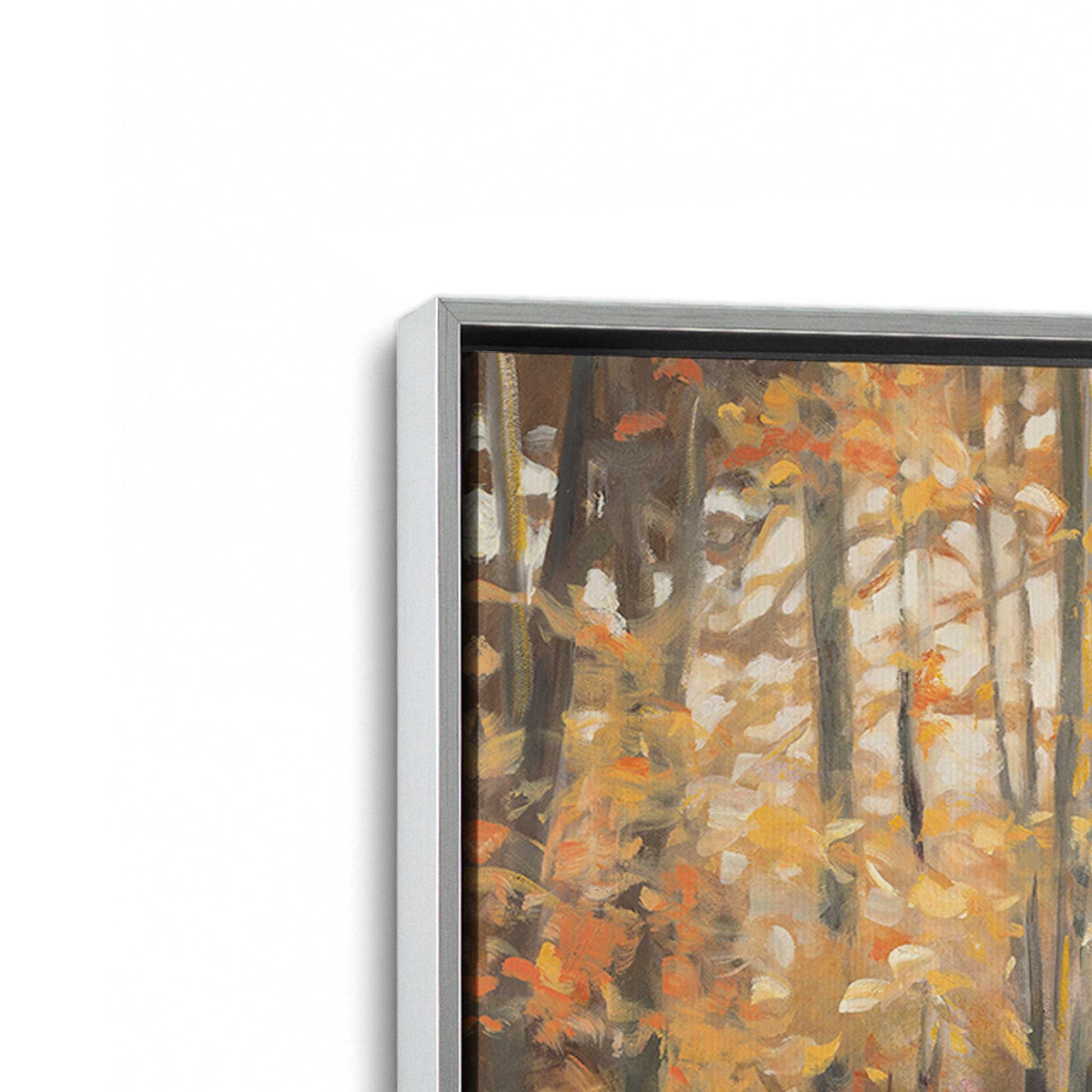 [Color:Polished Chrome], Picture of art in a Polished Chrome frame at an angle