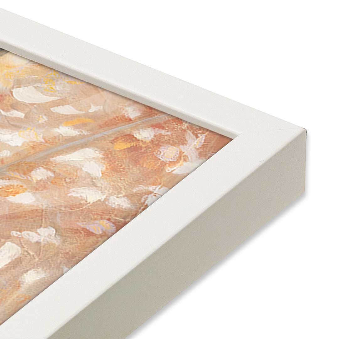 [Color:Opaque White], Picture of art in a Opaque White frame at an angle