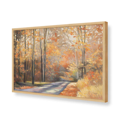 [Color:American Maple], Picture of art in a American Maple frame of the corner