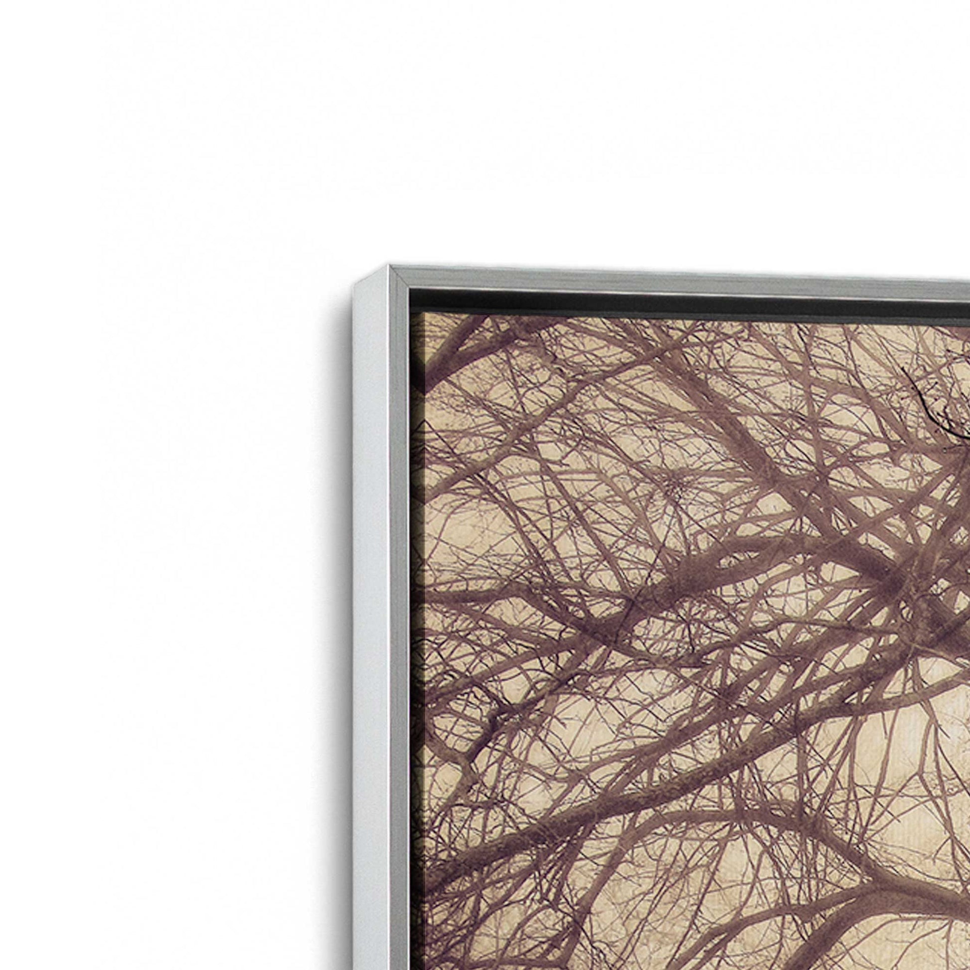 [Color:Polished Chrome], Picture of art in a Polished Chrome frame at an angle