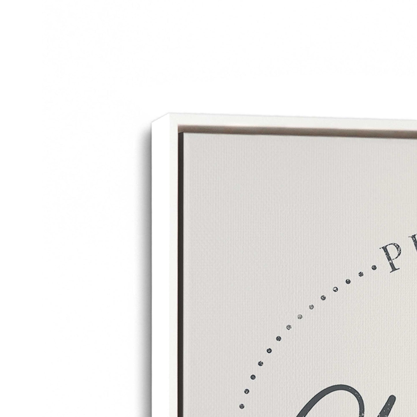 [Color:Opaque White], Picture of art in a White frame at an angle