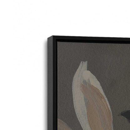 [Color:Satin Black], Picture of art in a Satin Black frame at an angle