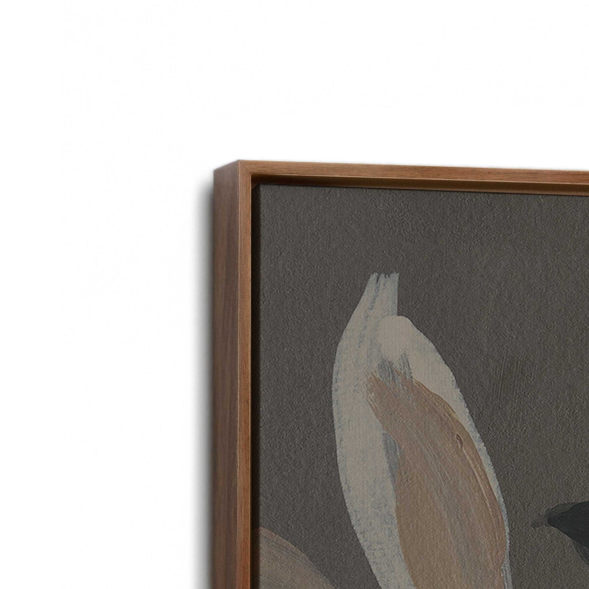 [Color:Walnut], Picture of art in a Walnut frame at an angle
