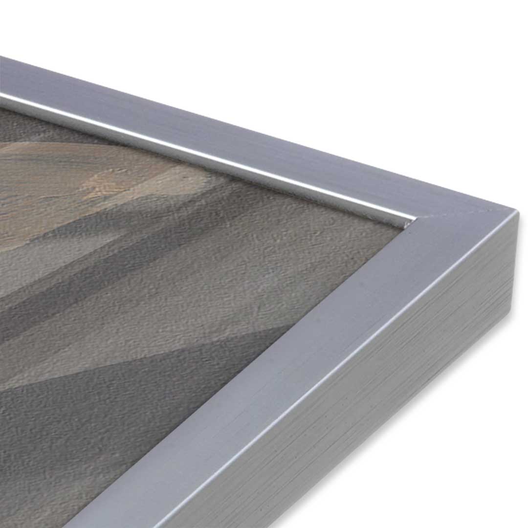 [Color:Polished Chrome], Picture of art in a Polished Chrome frame at an angle