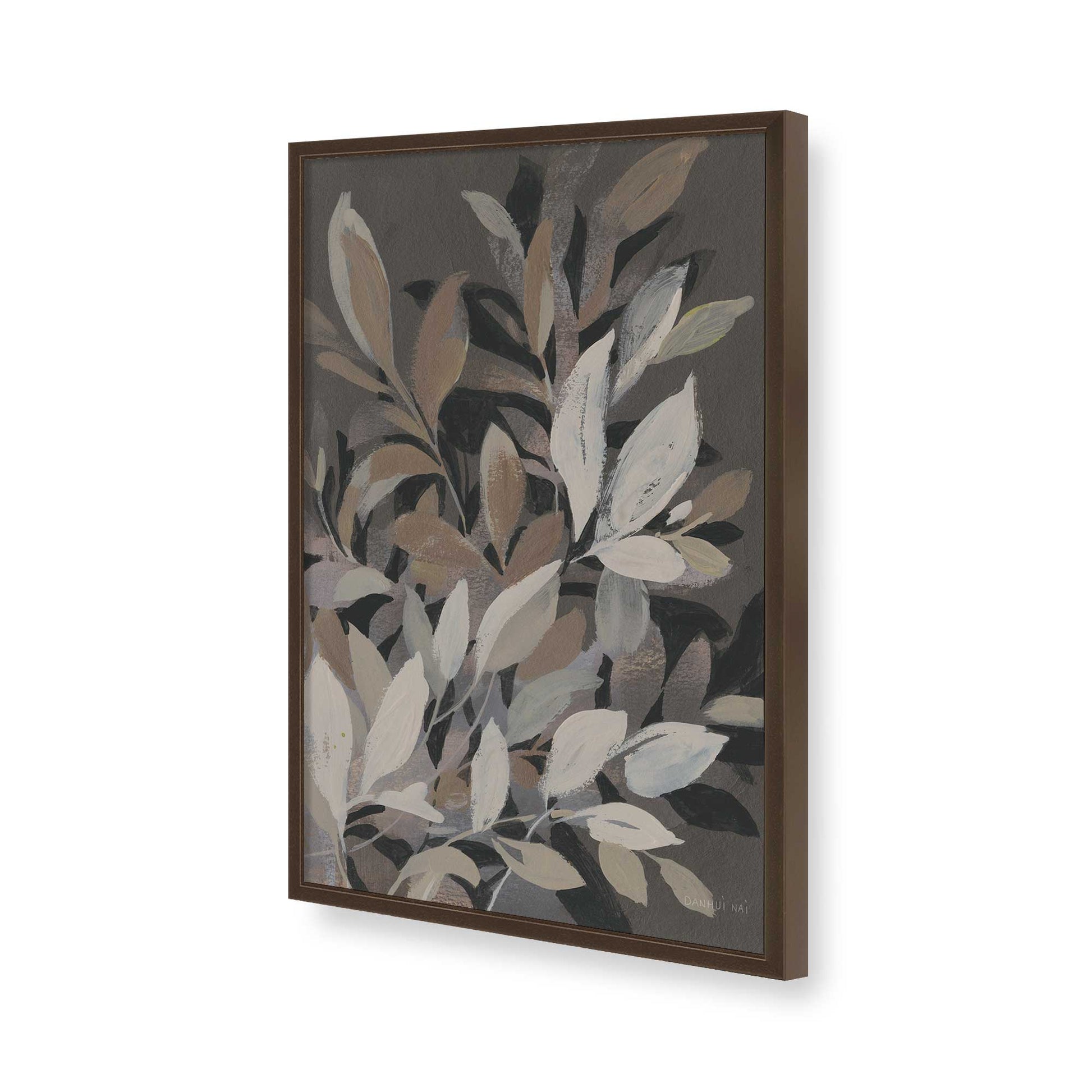 [Color:Brown], Picture of art in a Brown frame of the corner