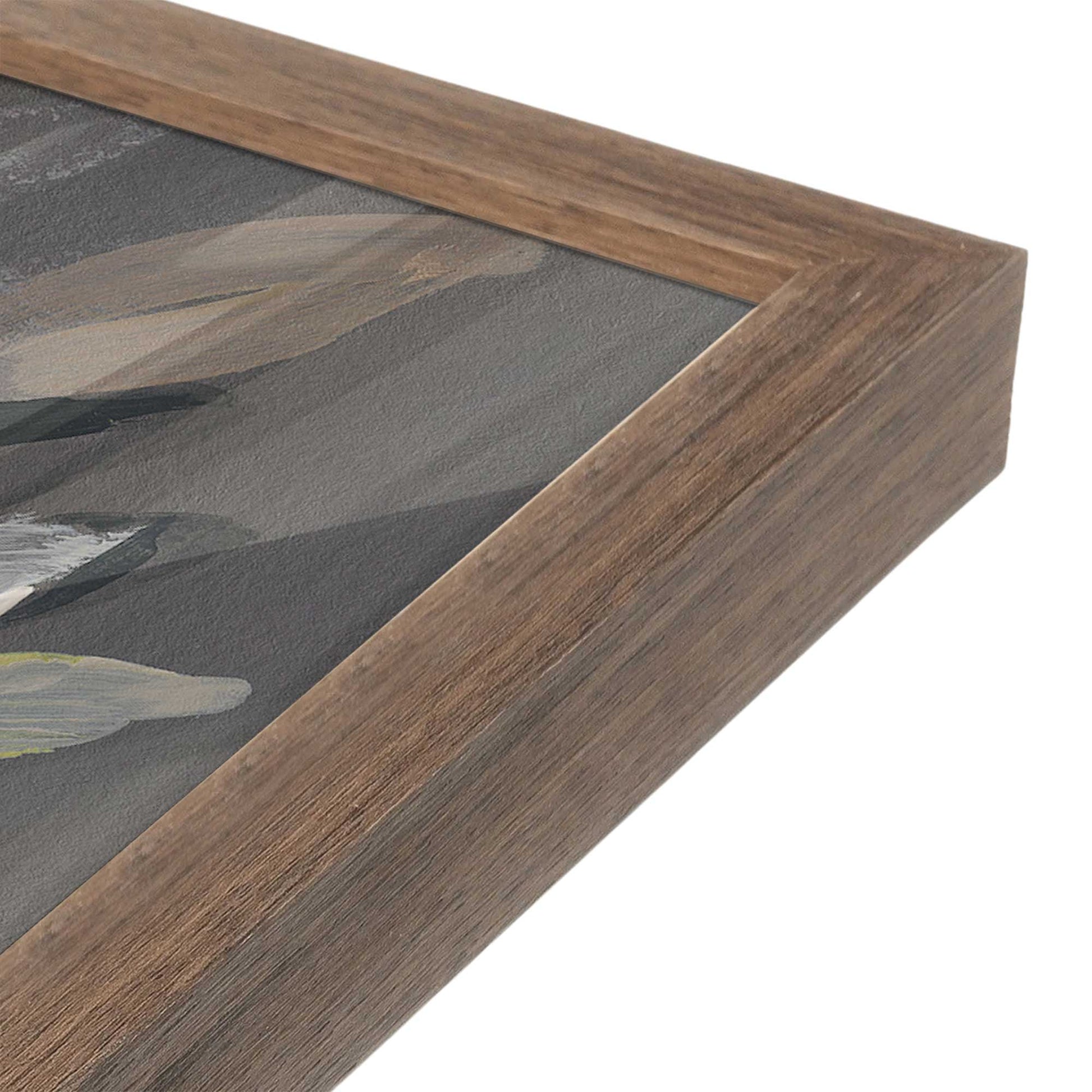 [Color:Walnut], Picture of art in a Walnut frame at an angle