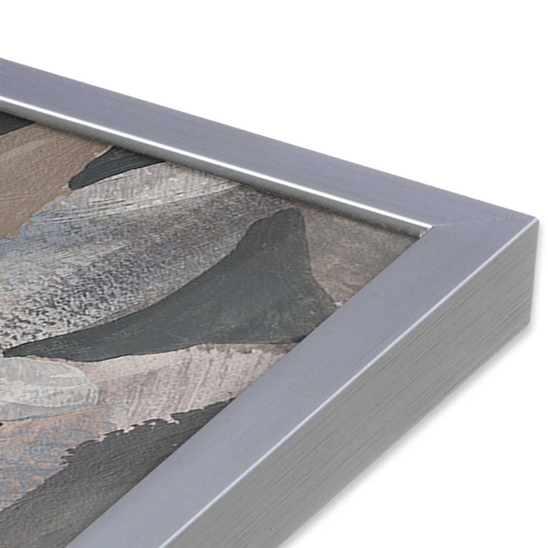 [Color:Polished Chrome], Picture of art in a Polished Chrome frame at an angle