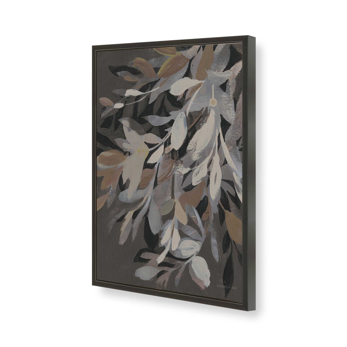 [Color:Satin Black], Picture of art in a Satin Black frame of the corner