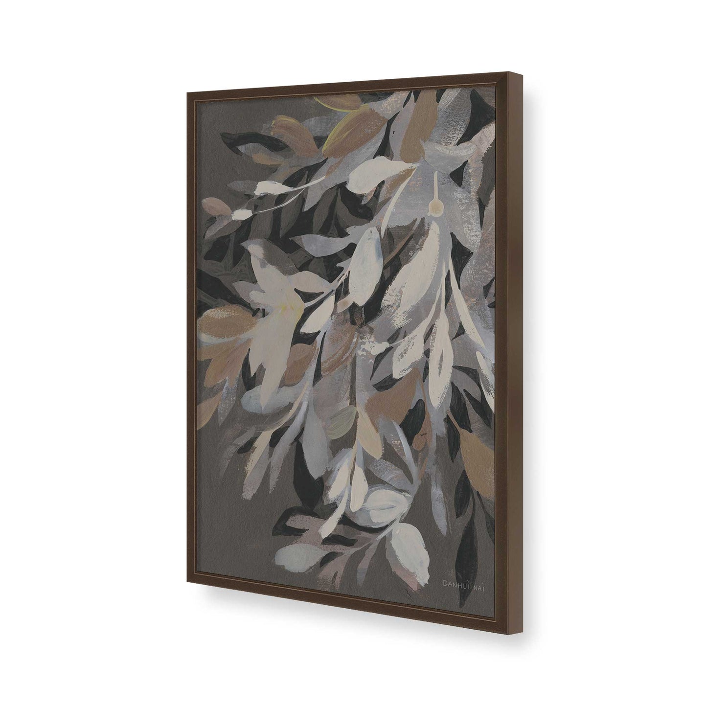 [Color:Brown], Picture of art in a Brown frame of the corner