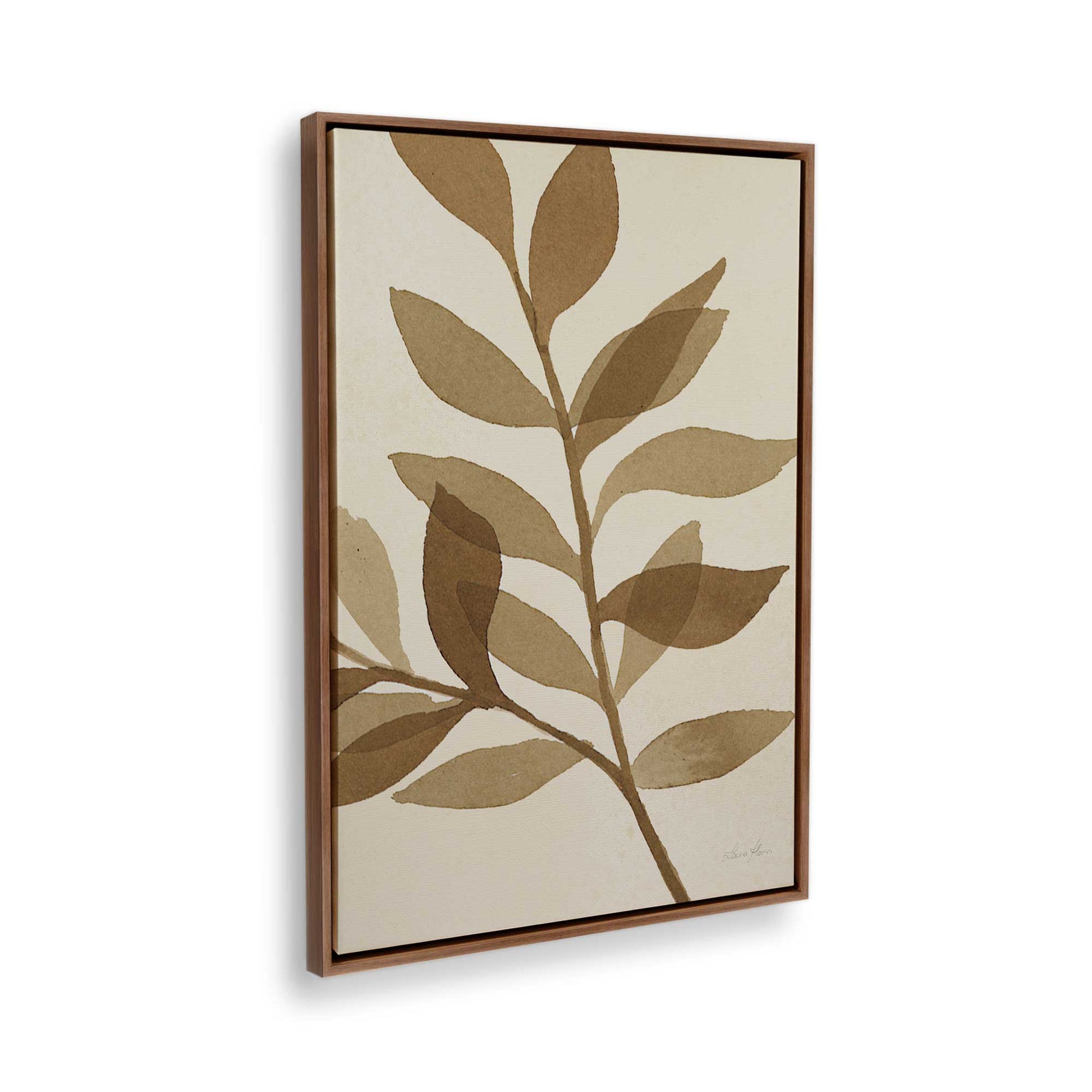 [Color:Walnut], Picture of the corner of the art