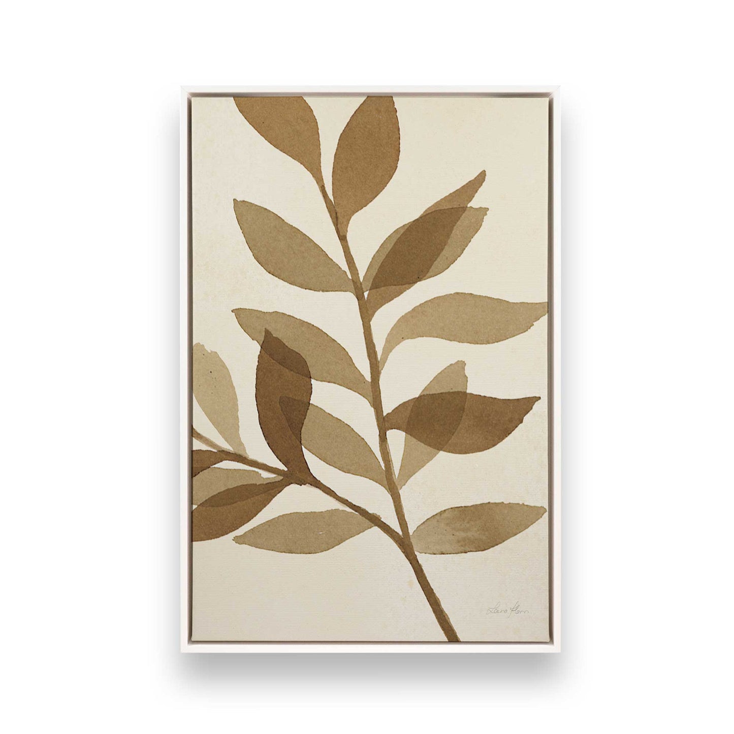 [Color:Opaque White], Picture of art in a White frame