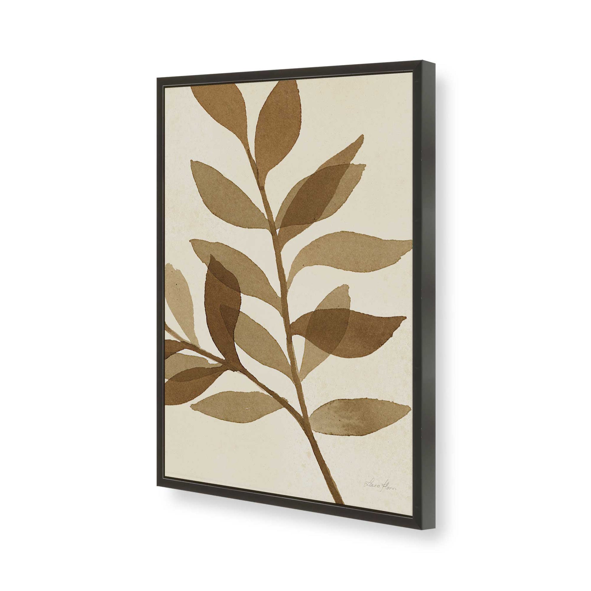 [Color:Satin Black], Picture of art in a Satin Black frame of the corner