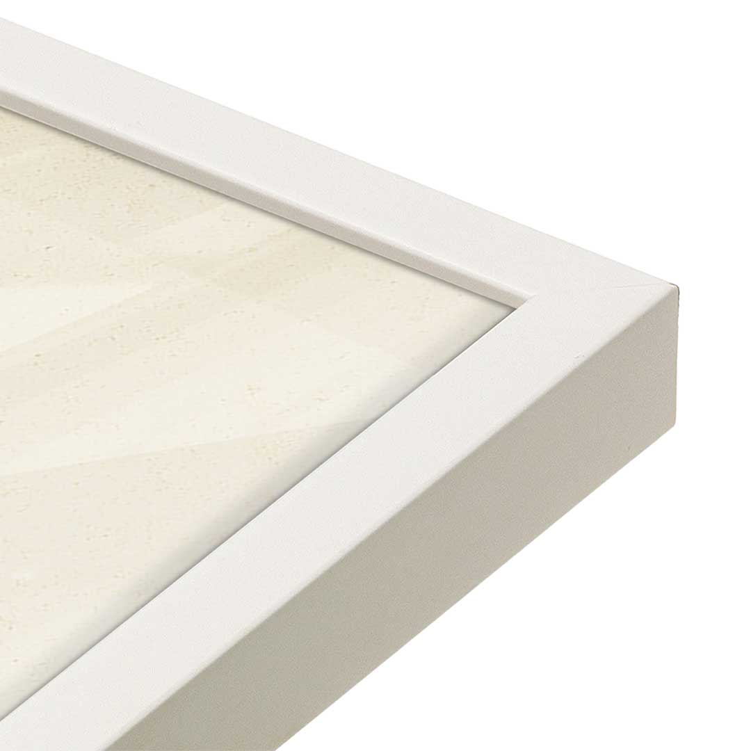 [Color:Opaque White], Picture of art in a Opaque White frame at an angle