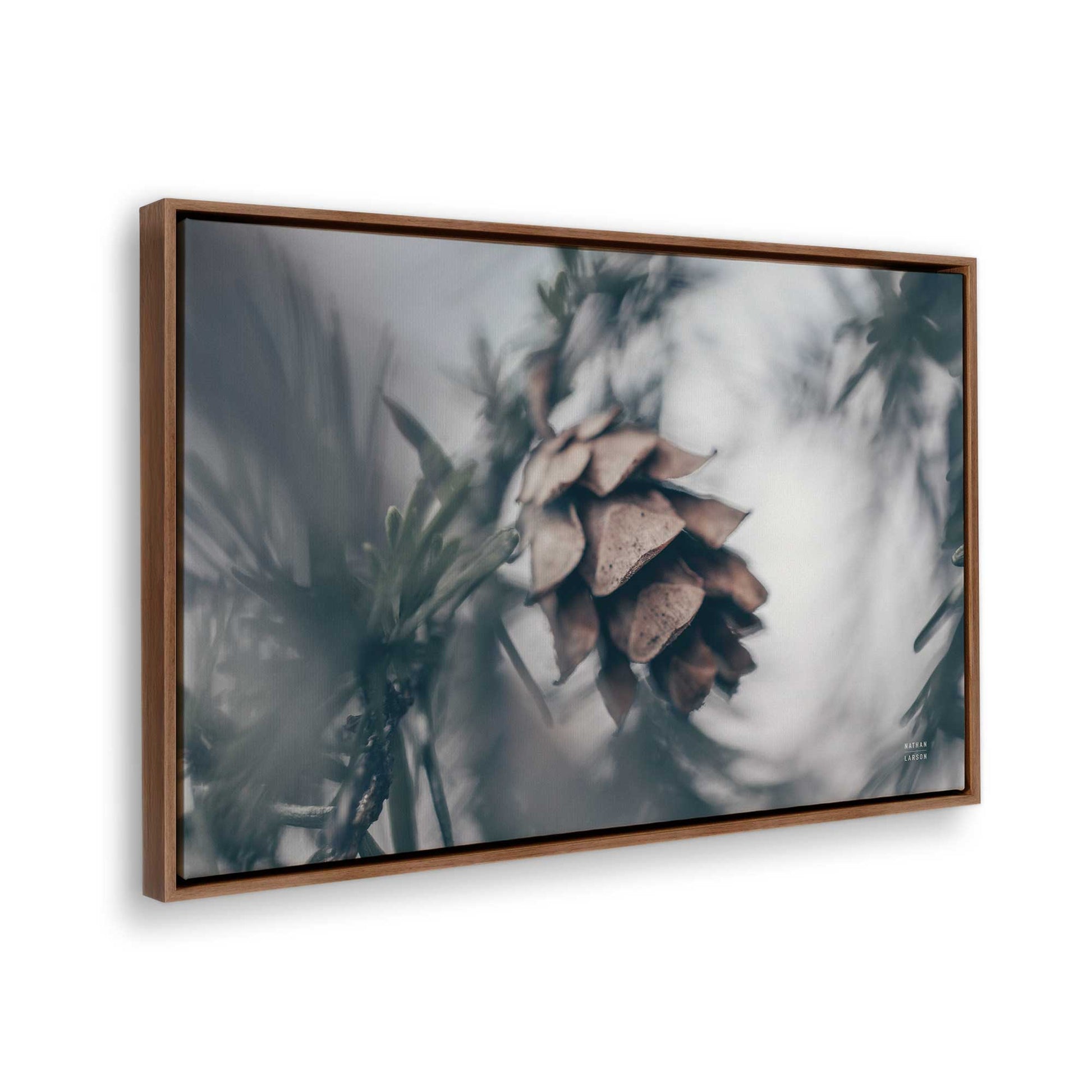 [Color:Walnut], Picture of the corner of the art