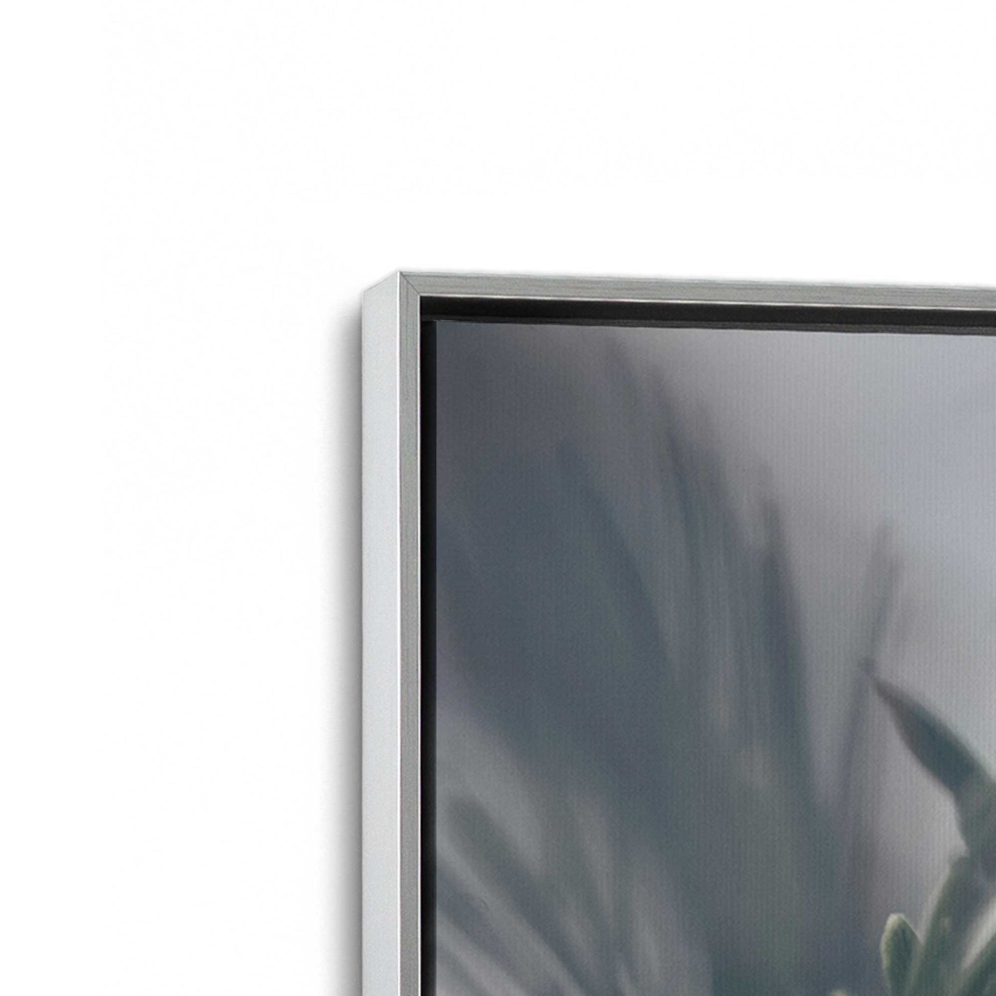 [Color:Polished Chrome], Picture of art in a Polished Chrome frame at an angle