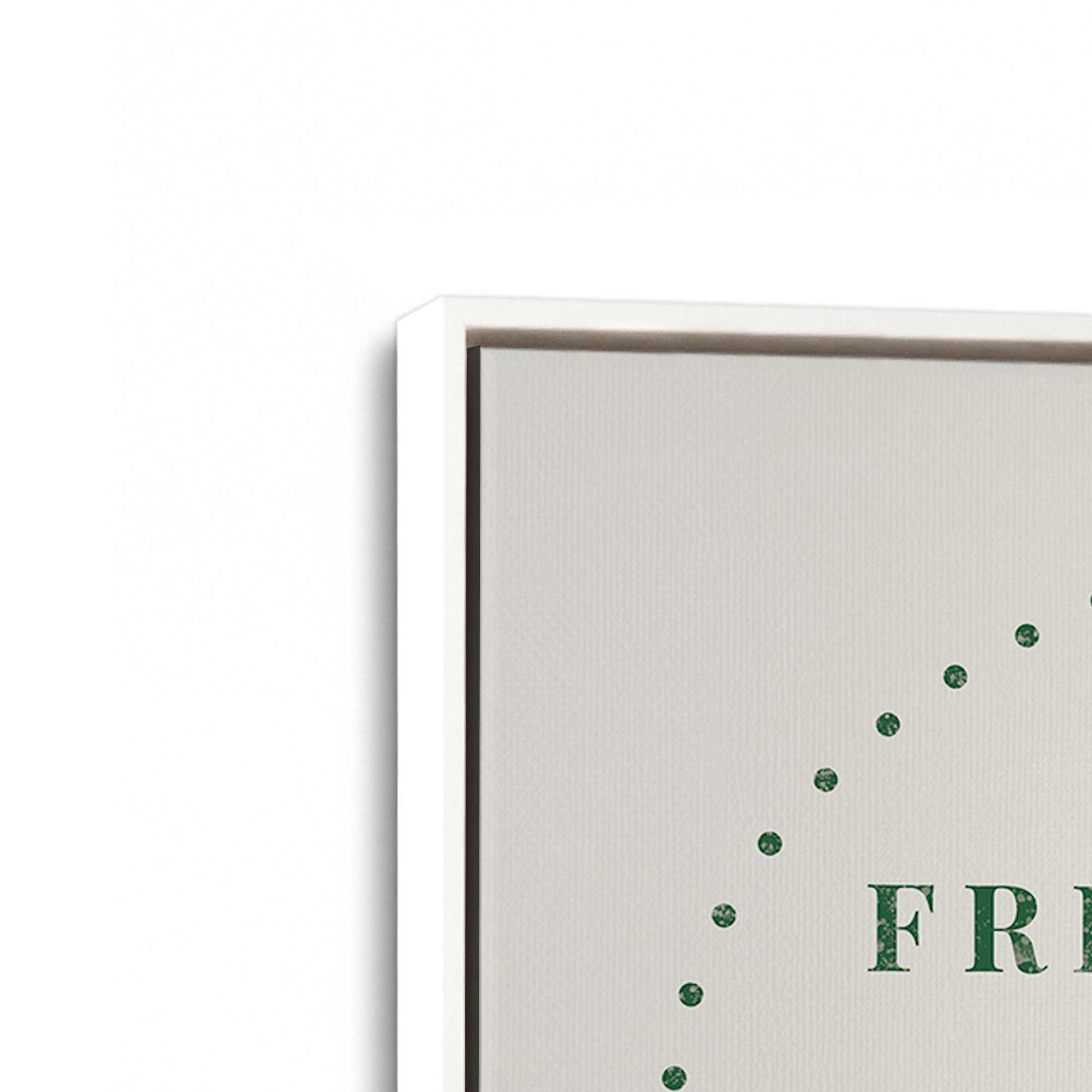 [Color:Opaque White], Picture of art in a White frame at an angle