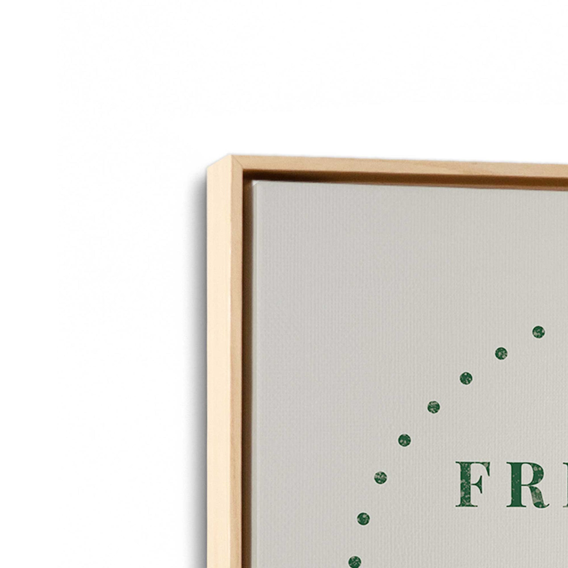 [Color:American Maple], Picture of art in a American Maple frame at an angle