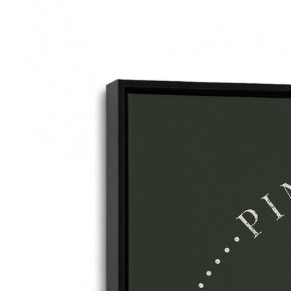 [Color:Satin Black], Picture of art in a Satin Black frame at an angle