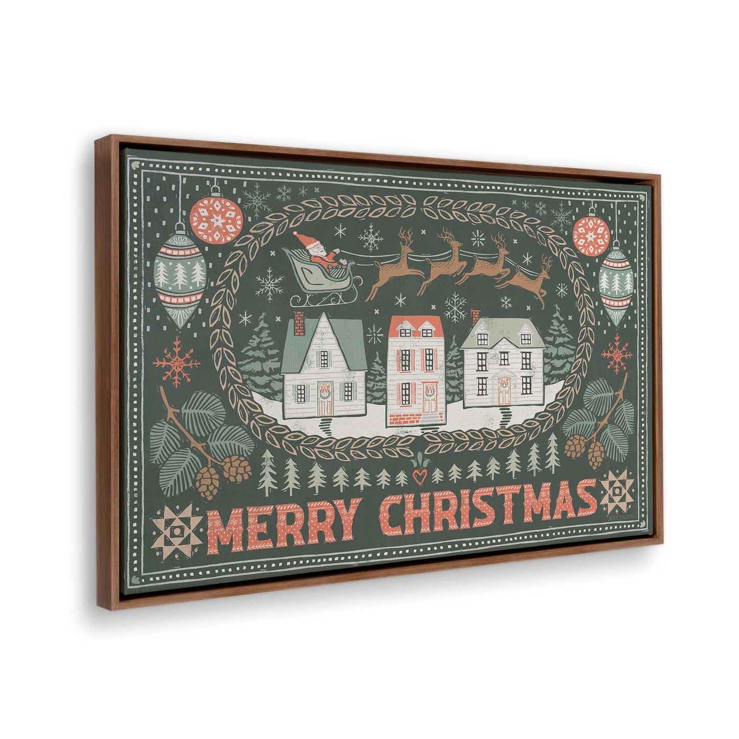 [Color:Walnut], Picture of the corner of the art