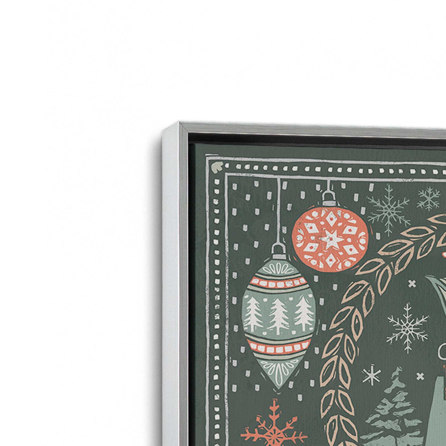 [Color:Polished Chrome], Picture of art in a Polished Chrome frame at an angle