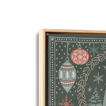 [Color:American Maple], Picture of art in a American Maple frame at an angle