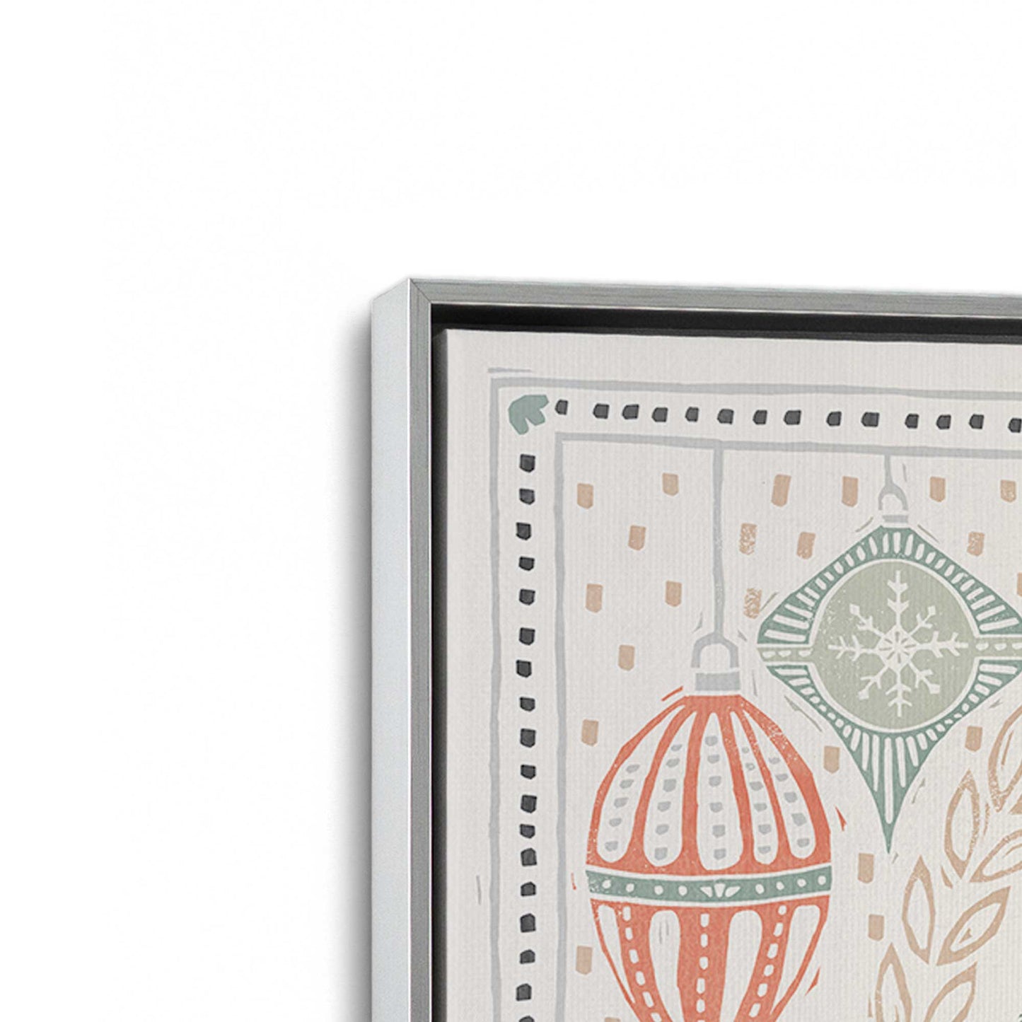 [Color:Polished Chrome], Picture of art in a Polished Chrome frame at an angle