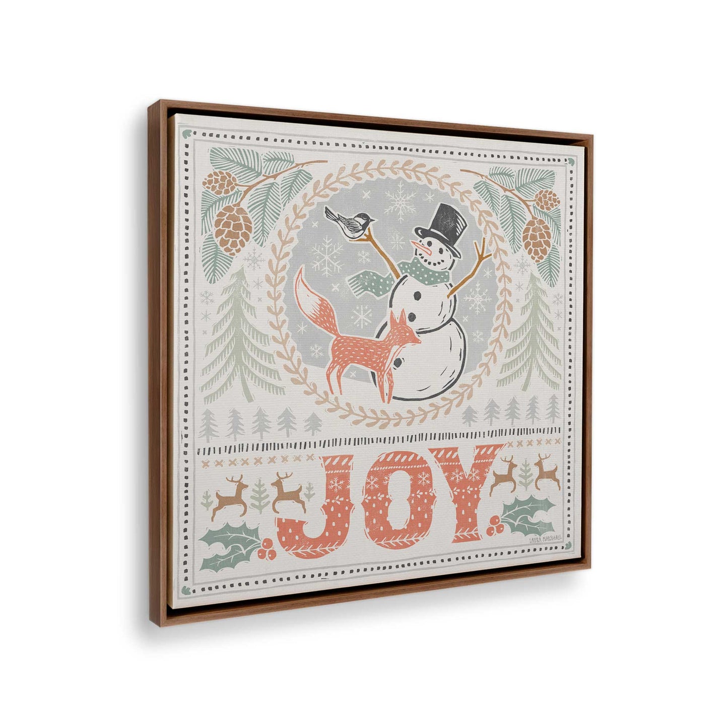 [Color:Walnut], Picture of the corner of the art