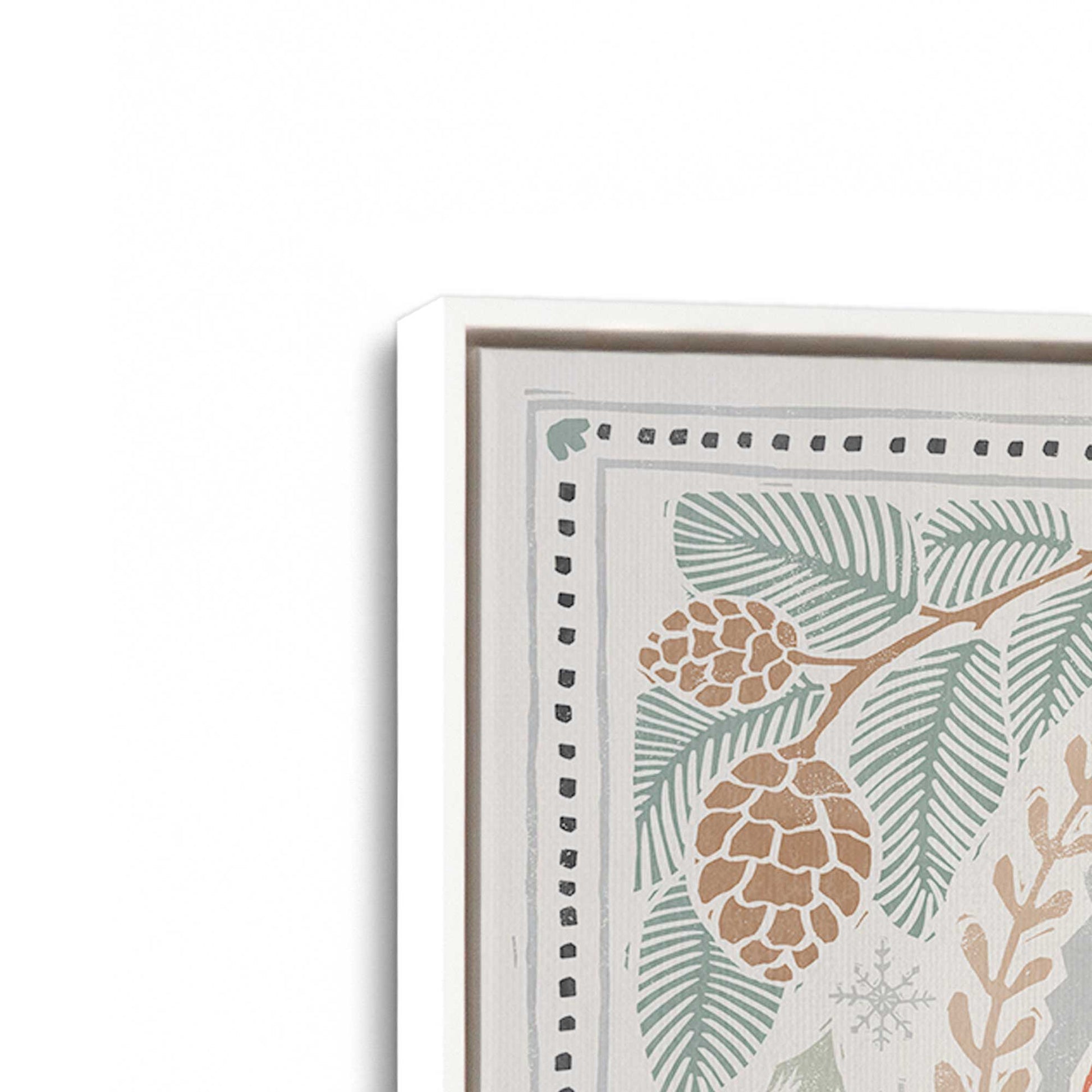 [Color:Opaque White], Picture of art in a White frame at an angle