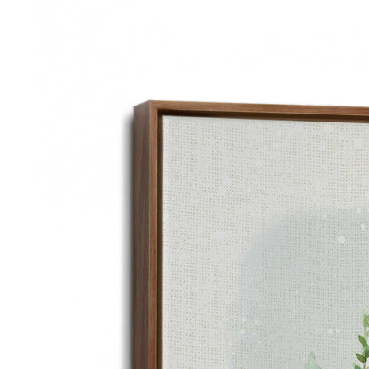 [Color:Walnut], Picture of art in a Walnut frame at an angle