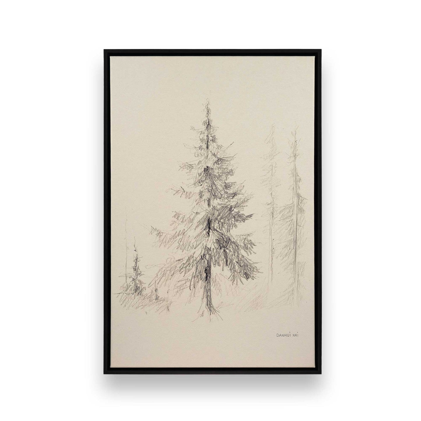 [Color:Satin Black], Picture of art in a Satin Black frame