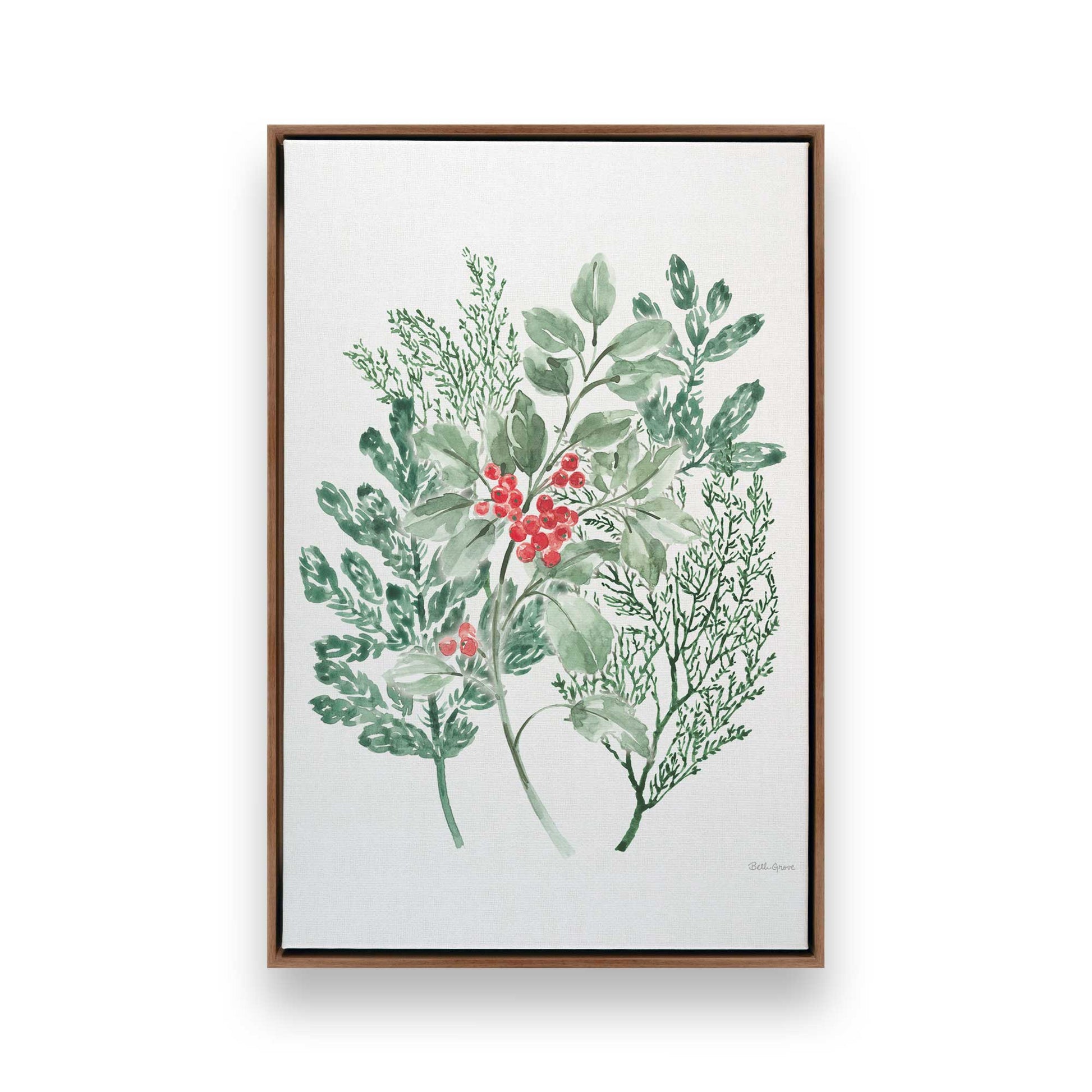 [Color:Walnut], Picture of art in a Walnut frame