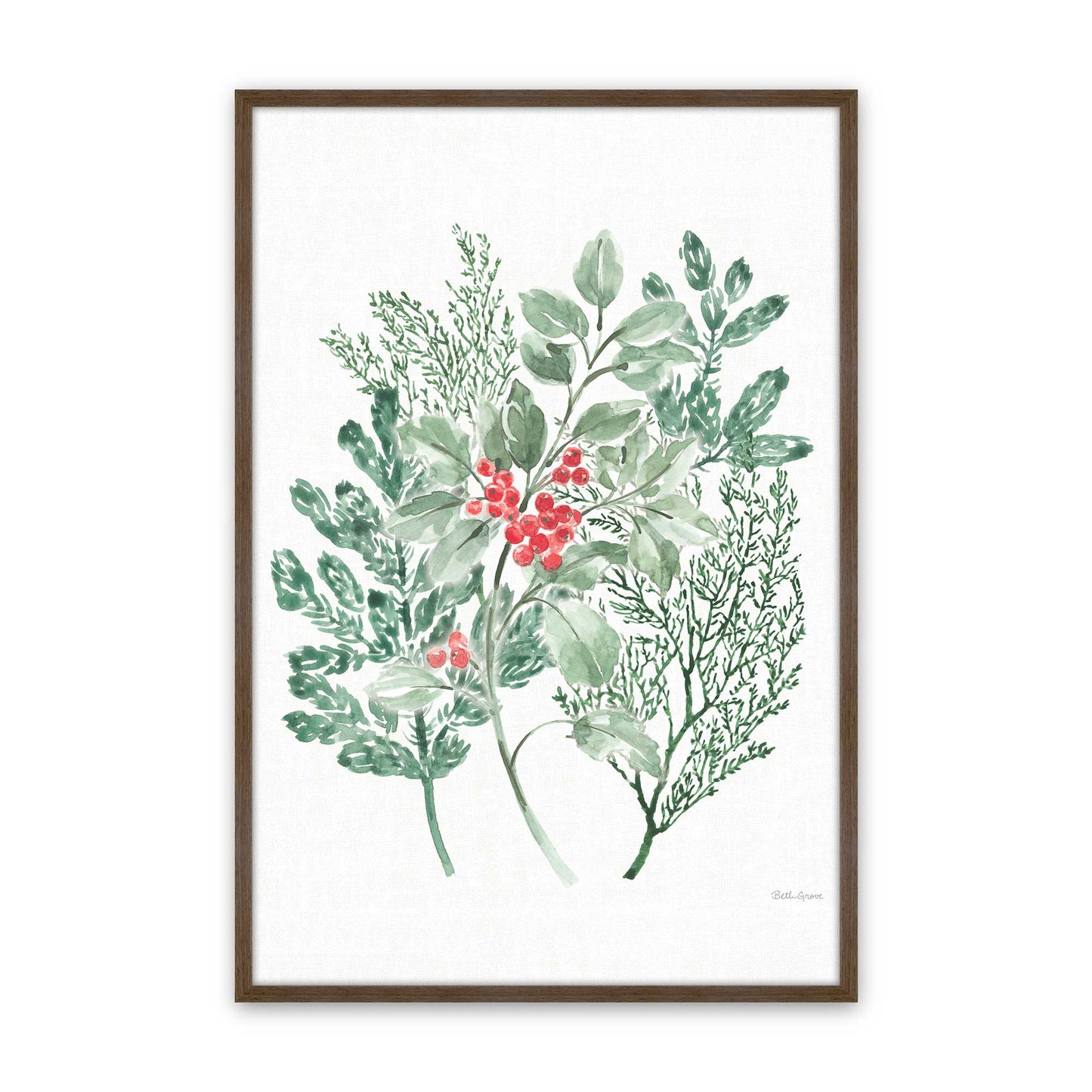 [Color:Walnut], Picture of art in a Walnut frame