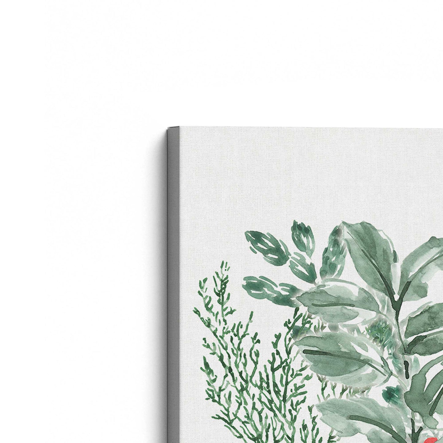 [Color:Stretched Canvas], Picture of the corner of the art