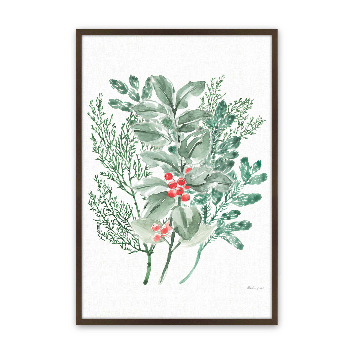 [Color:Belvinder Brown], Picture of art in a Belvinder Brown frame