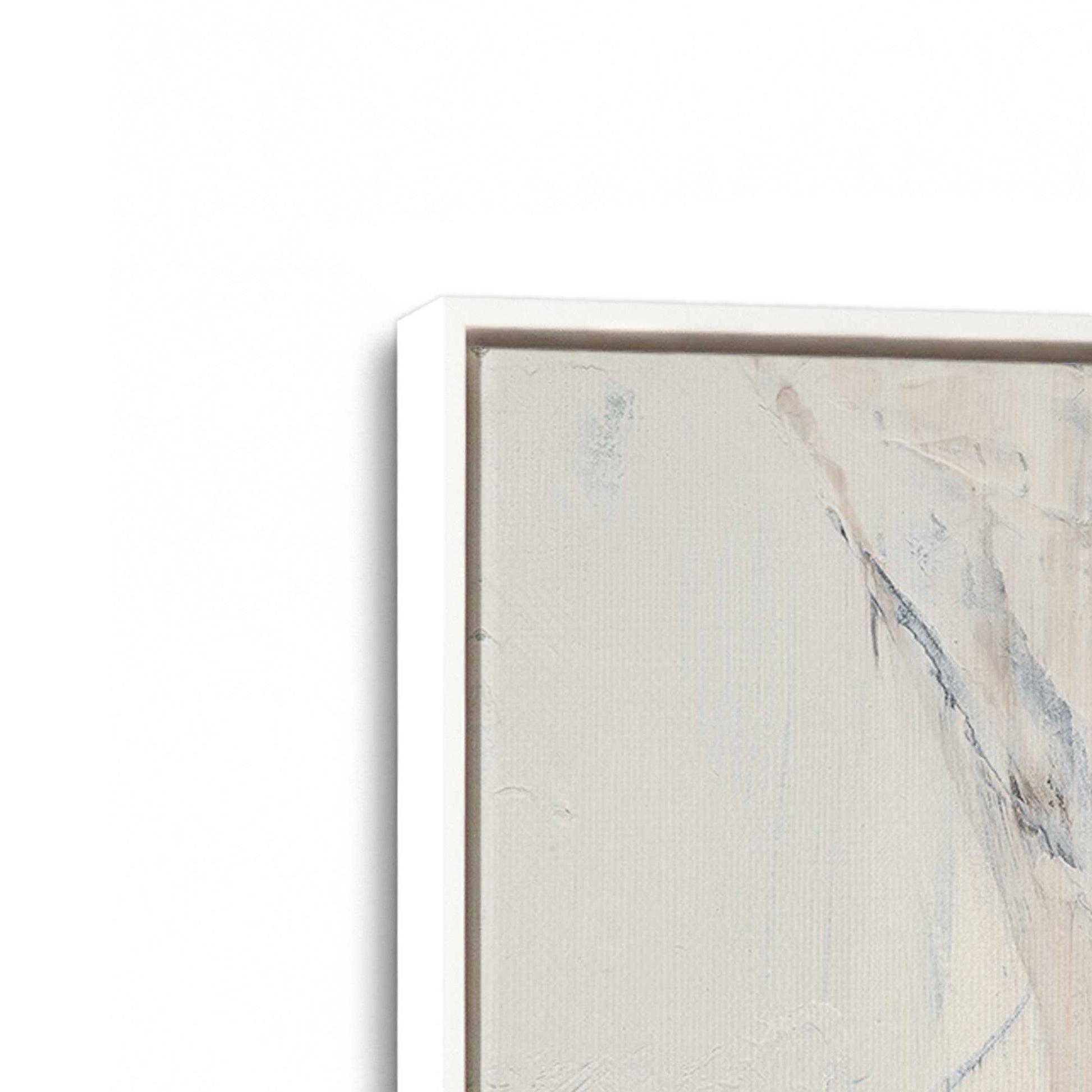 [Color:Opaque White], Picture of art in a White frame at an angle